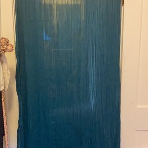 Pair of teal crinkle shears